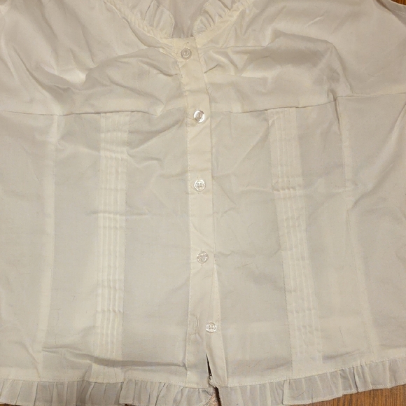 Love Tree Cream Ruffled Blouse - Picture 4 of 5